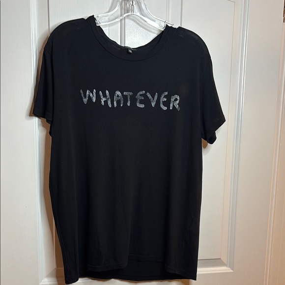 EUC R13 Women’s Black Whatever Boy T-Shirt size Small - Picture 1 of 7